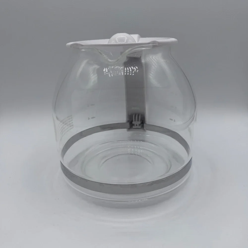 Mr. Coffee 12 Cup Replacement Glass Carafe White Handle Lid Drip Coffee Pot